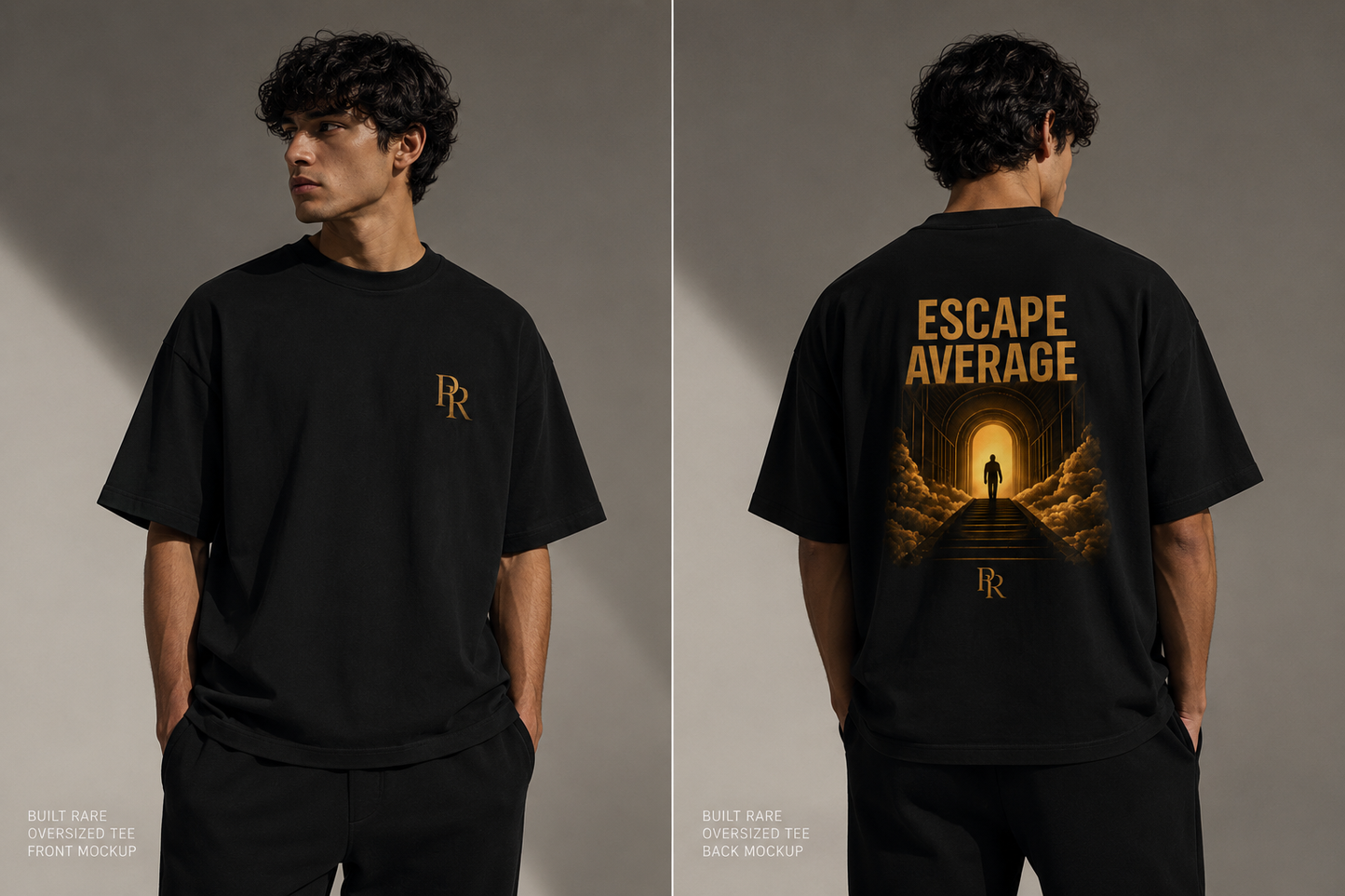 Escape Average Oversized Tee – Built Rare